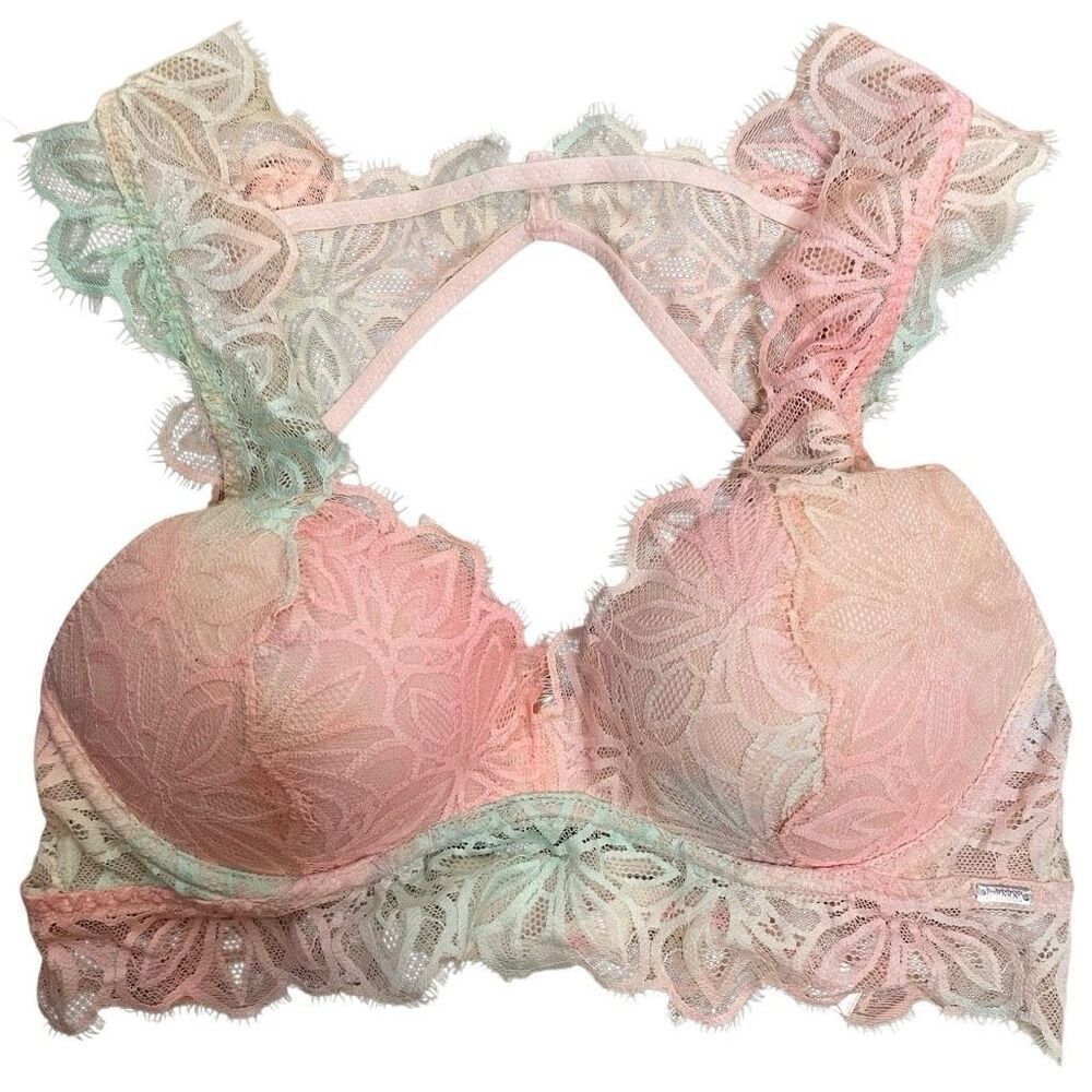 PINK Victoria's Secret Womens Date Push Up Bralette S Soft Girl Fairy Queen